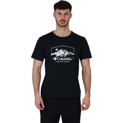 Columbia Path Lake Graphic Tee II Fekete Póló | winteroutlet.hu