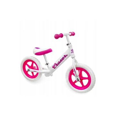 Bicicleta fara pedale Croxer Cadea White/Pink | winteroutlet.ro