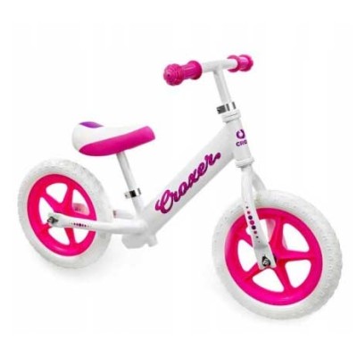Bicicleta fara pedale Croxer Cadea White/Pink | winteroutlet.ro