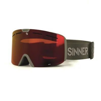 Sinner Arc S Piros sí és snowboard szemüveg | Winter Outlet