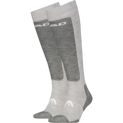 Head Ski Elements Comfort Kneehigh 2P Világosszürke sí és snowboard zokni | winteroutlet.hu