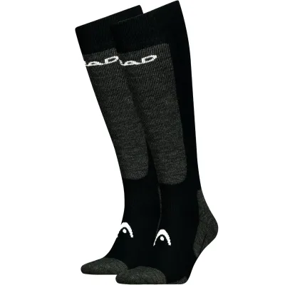 Head Ski Elements Comfort Kneehigh 2P Fekete sí és snowboard zokni | winteroutlet.hu