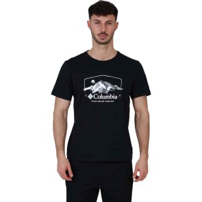Columbia Path Lake Graphic Tee II Fekete Póló | winteroutlet.hu