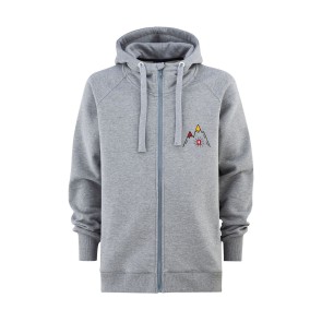Majesty Mountain Zipped Hoodie Szürke pulóver | winteroutlet.hu