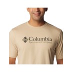 Columbia CSC Basic Logo Short Sleeve Homok Póló | winteroutlet.hu