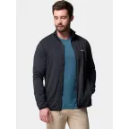 Columbia Essential Hike Grid Fleece Full Fekete Polár Pulóver | winteroutle.hu