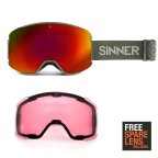 Sinner Snowflake Sötétzöld síszemüveg | winteroutlet.hu