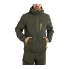 Jacheta Softshell Fundango Alloy Hooded Verde | winteroutlet.ro