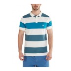 Fundango Incognito Stripe Poloshirt Kék Póló | winteroutlet.hu