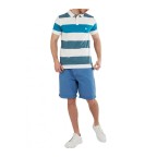 Fundango Incognito Stripe Poloshirt Kék Póló | winteroutlet.hu