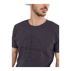 Tricou Fundango Basic-T Logo 04 Gri | winteroutlet.ro