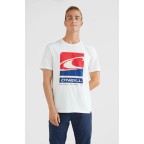 Tricou O'Neill Flag Wave T-Shirt Alb | winteroutlet.ro