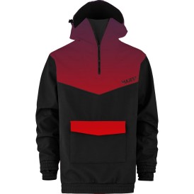 Softshell Anorak Fekete/Piros