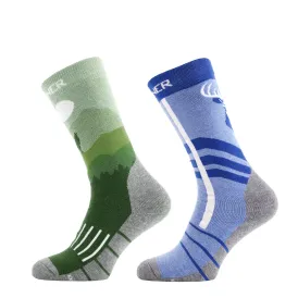 Kids Socks Wildlife Kék/Zöld