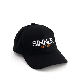Cap Sinner As I Am Fekete