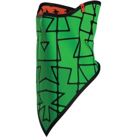 Triangle Face Mask Print Green Groove