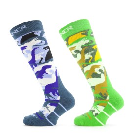 Ski Socks Dino Double Pack